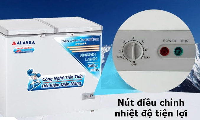 Tủ đông / mát Alaska 372 Lít (BCD 5568C)