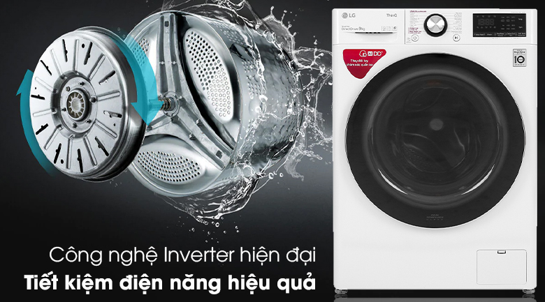 Máy giặt LG Inverter 9 kg (FV1409S2W) giá tốt