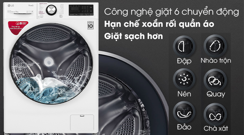 Máy giặt LG Inverter 9 kg (FV1409S2W)