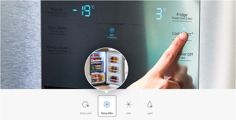 Tủ lạnh Samsung Multidoor 644L (RF56K9041SG/SV) hiện đại