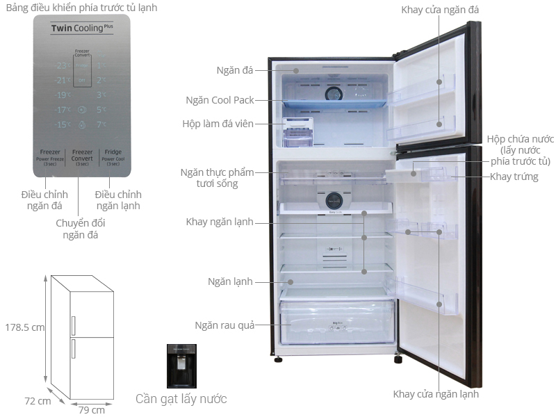 Tủ lạnh Samsung Inverter 514Lít (RT50K6631BS/SV)