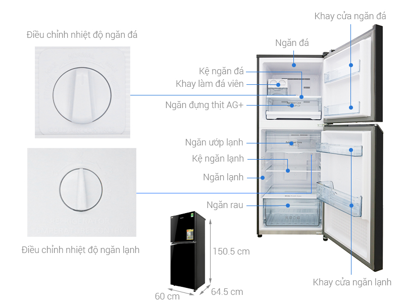 Tủ lạnh Panasonic Inverter 268 Lít (NR-BL300PKVN)