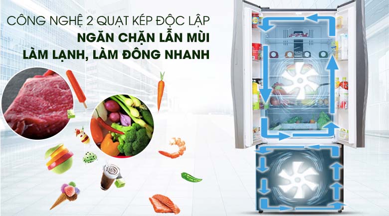 Tủ lạnh Hitachi Inverter 429 Lít (R-WB545PGV2 GBK)