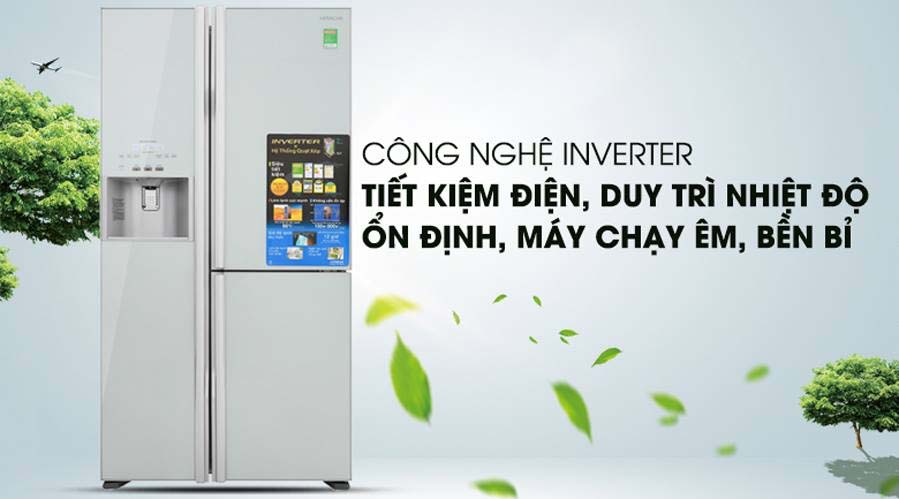 Tủ lạnh Hitachi Inverter 584 Lít (R-FM800GPGV2 GS) 