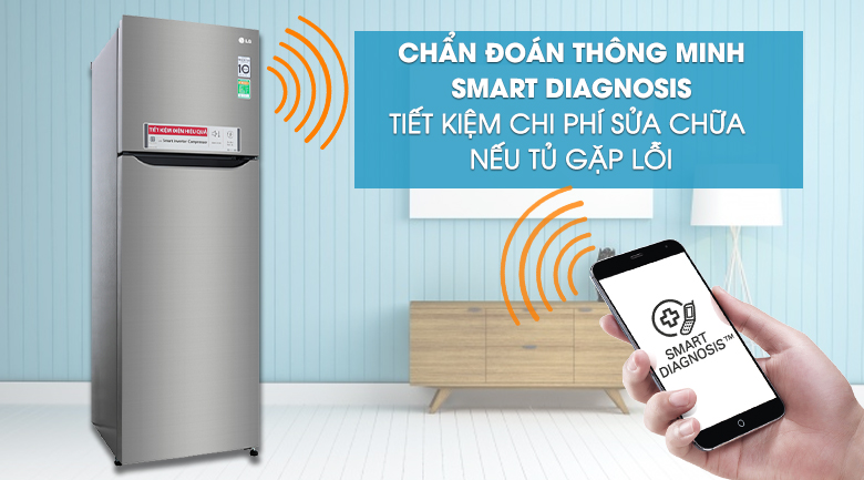 Tủ lạnh LG Inverter 255 Lít (GN-M255PS) chất lượng