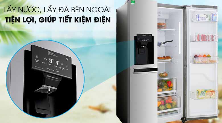 Tủ lạnh LG Inverter 601 Lít (GR-D247JDS)