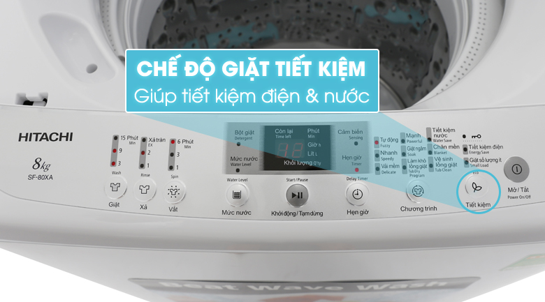 Máy giặt 8kg Hitachi (SF80XA 220VT) Lồng Đứng