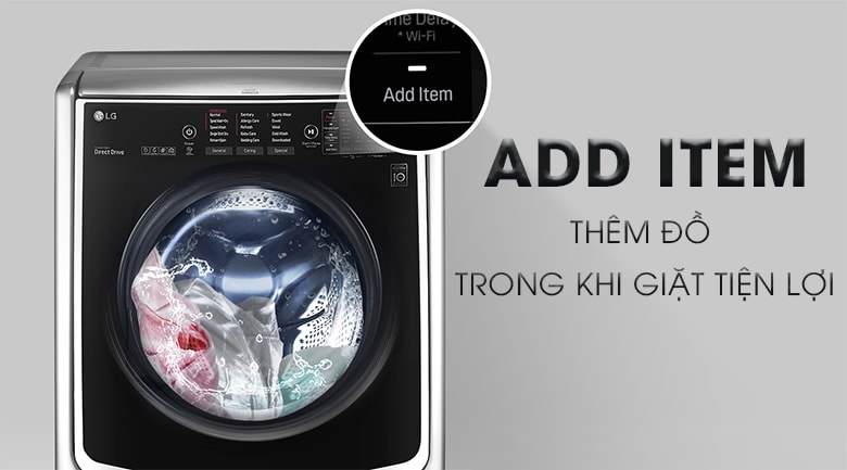 Máy giặt sấy LG Inverter 21 kg (F2721HTTV) Lồng Ngang
