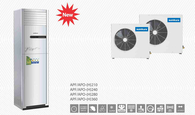 Điều Hòa Tủ Đứng Sumikura 1 chiều 48000BTU (APF/APO-480/CL-A)